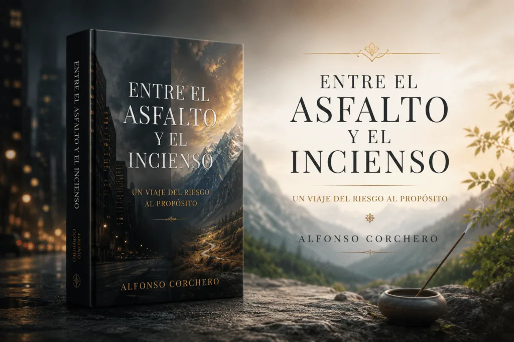 Portada de Entre el asfalto y el incienso de Alfonso Corchero